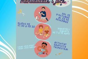 El Casal Joven retoma sus actividades de Manualidades, Brain Up! y Esplai Menut