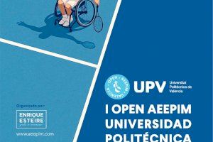 Valencia se prepara para vivir su primer torneo de tenis en silla de ruedas de la mano de AEEPIM y la UPV