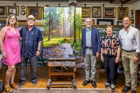 L'artista Juan González Alacreu dona la seua obra "Paisatge Oli" al municipi d'Alboraia
